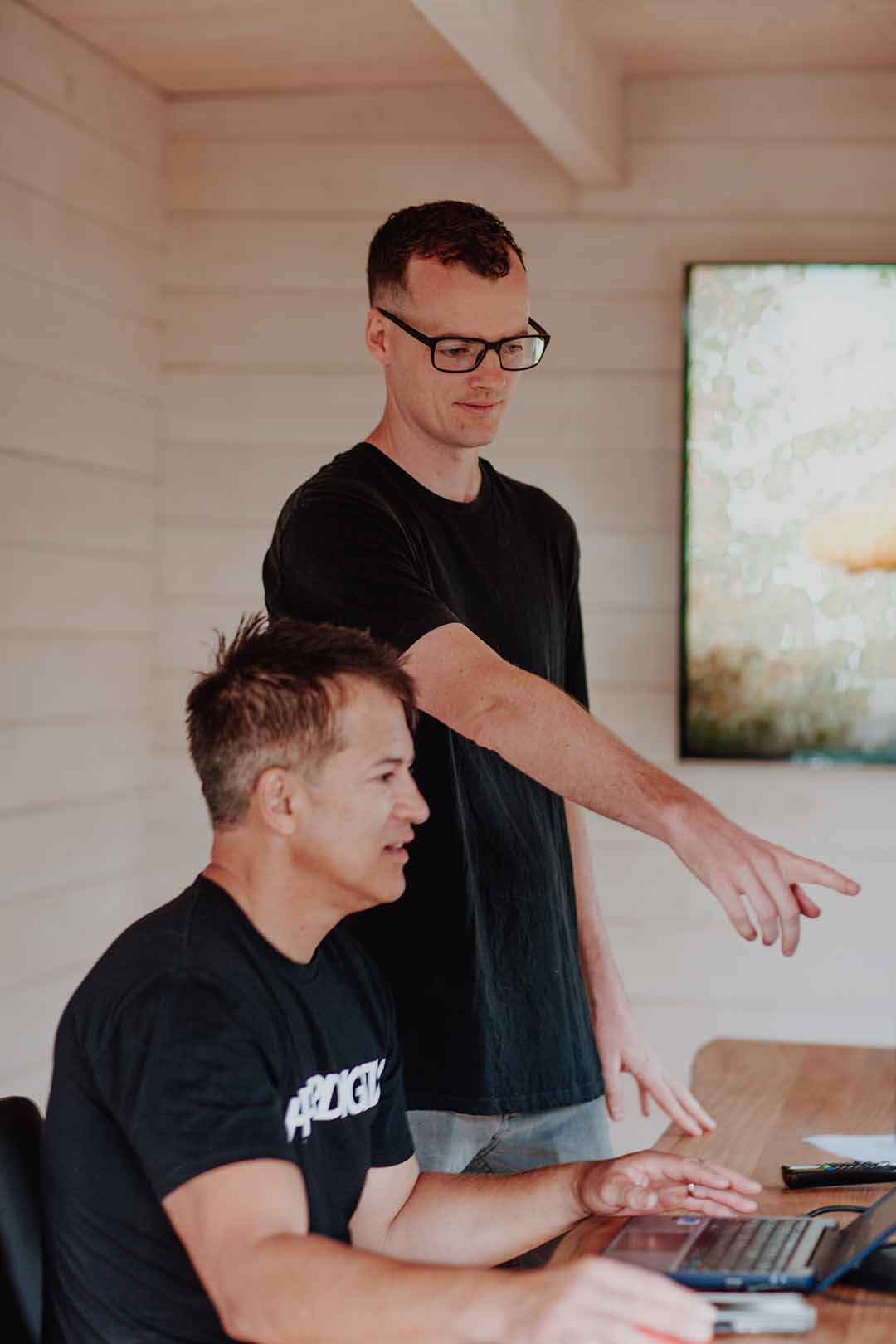 Matt and Ryan from Hyper Digital working together