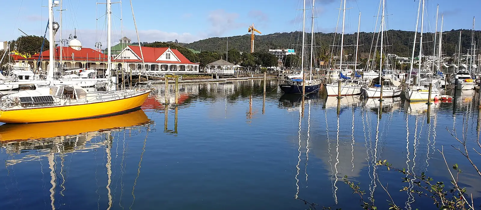 Yachts moored at the Town Basin marina in Whangarei