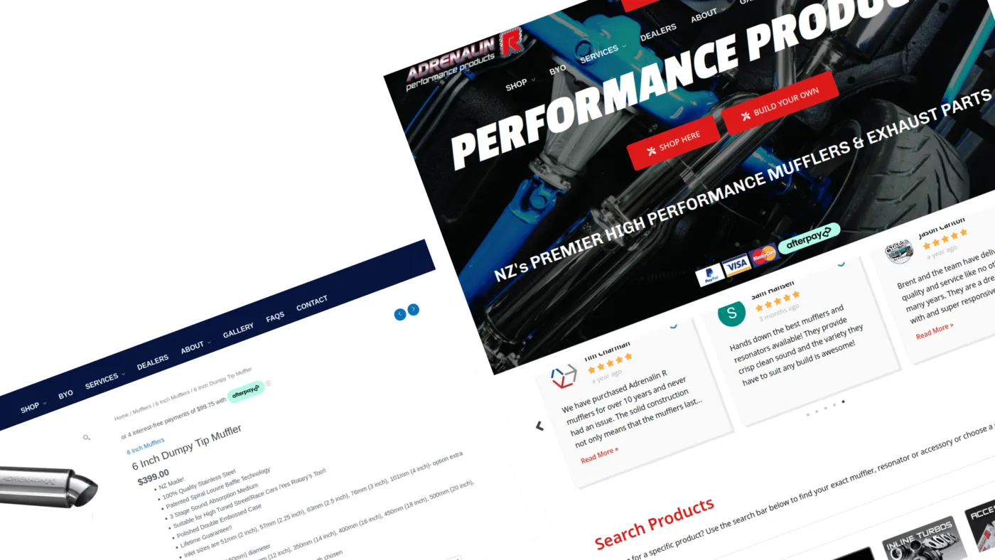 Adrenalin R website built by Hyper Digital