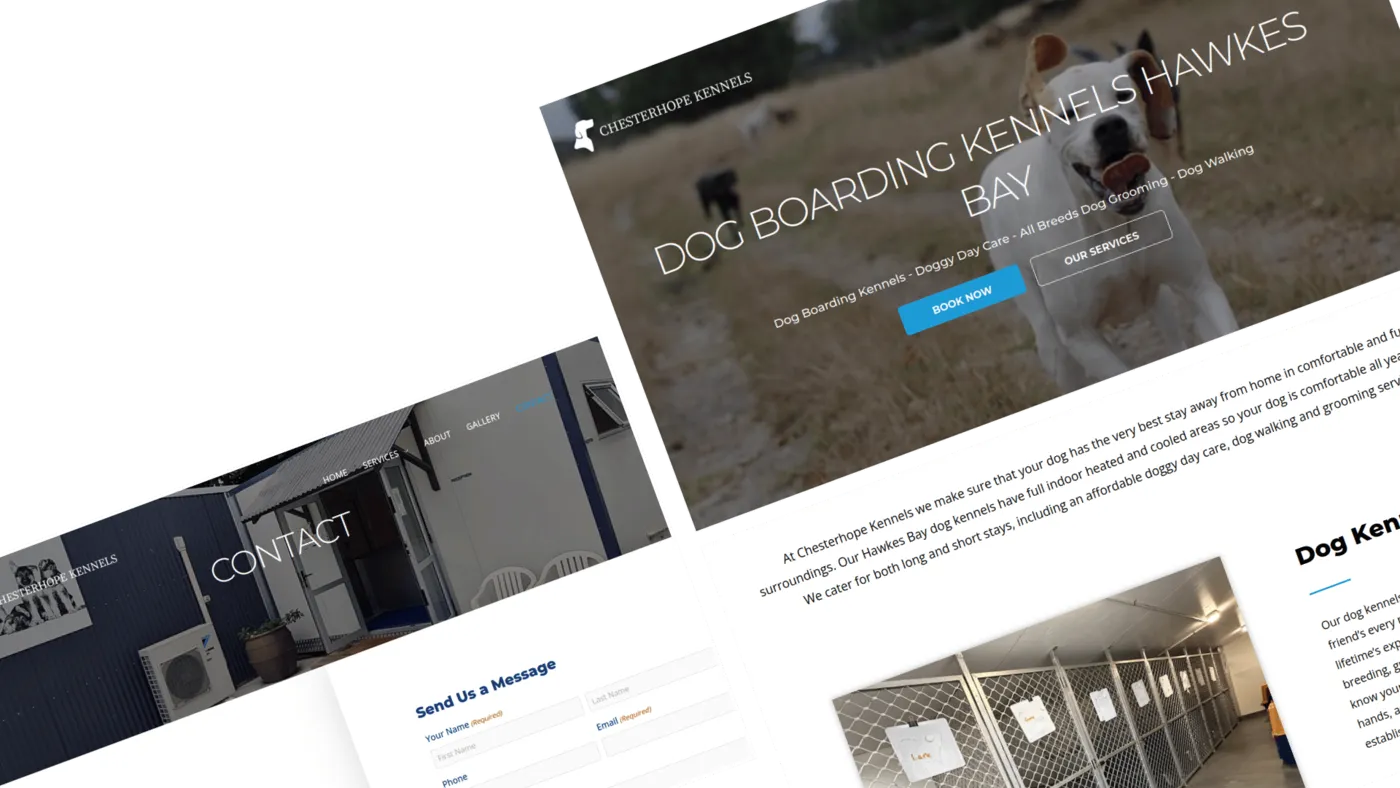 Chesterhope Kennels website built by Hyper Digital