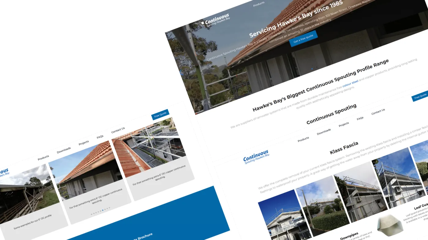 Continuous Spouting website built by Hyper Digital
