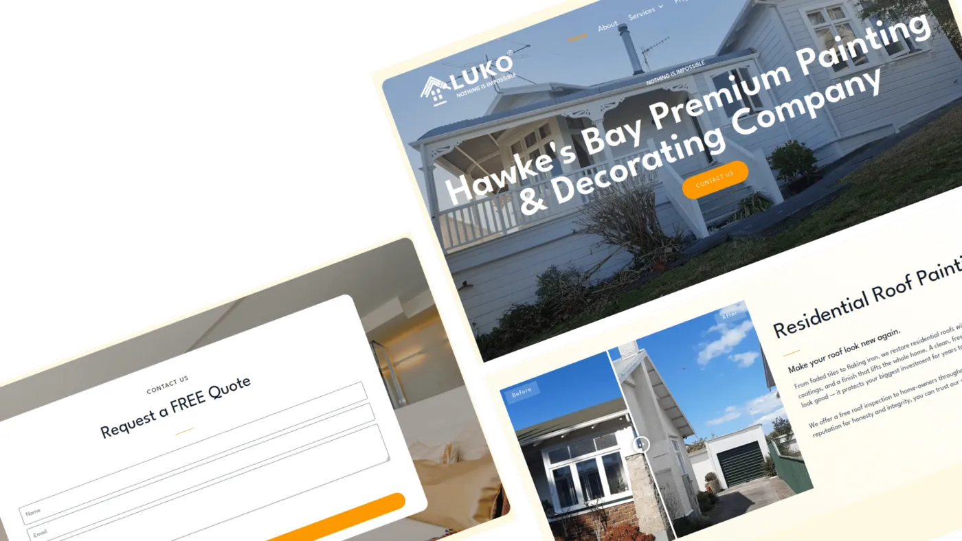 Luko Painting website built by Hyper Digital