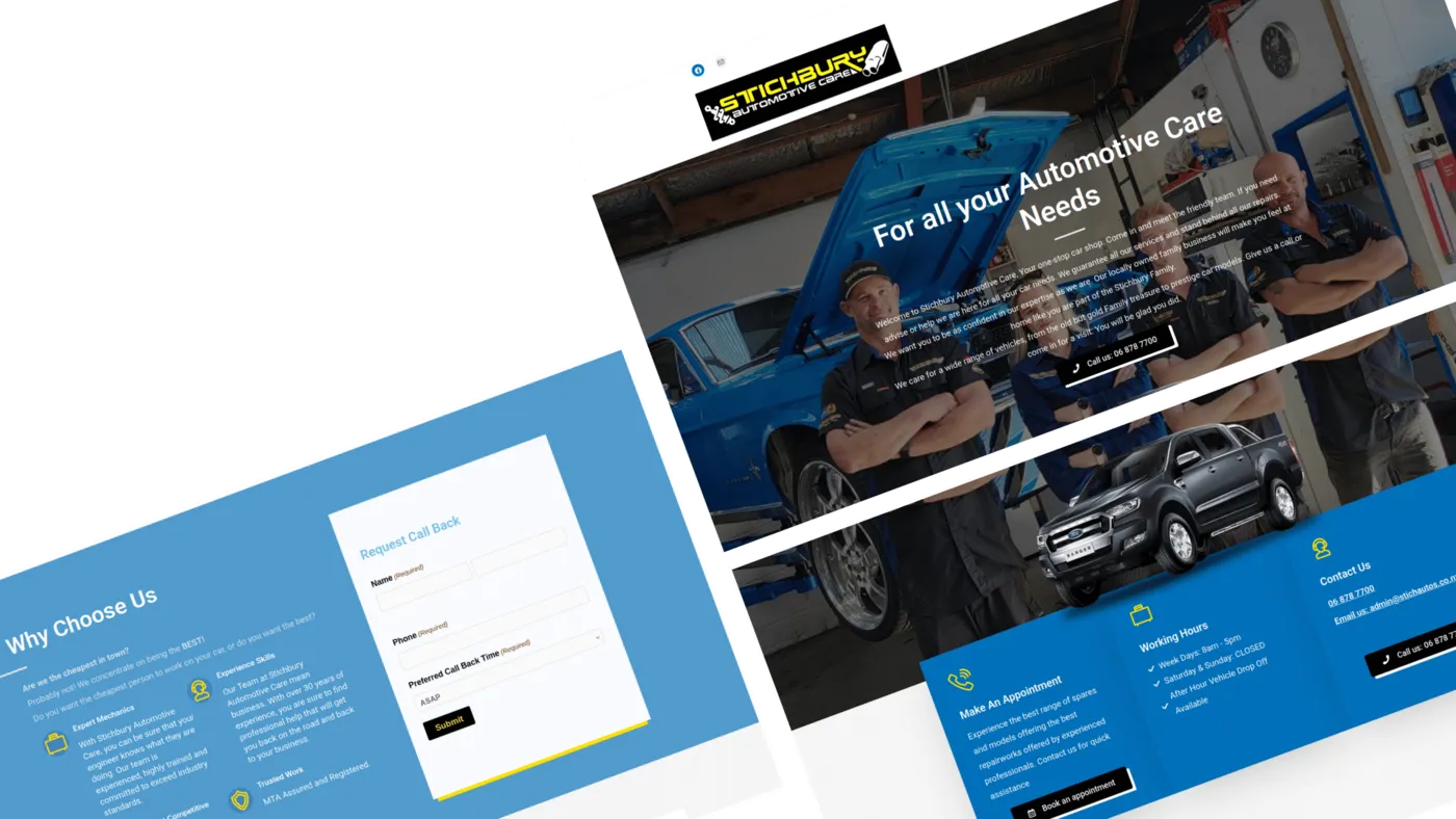 Stichbury Automotive website built by Hyper Digital